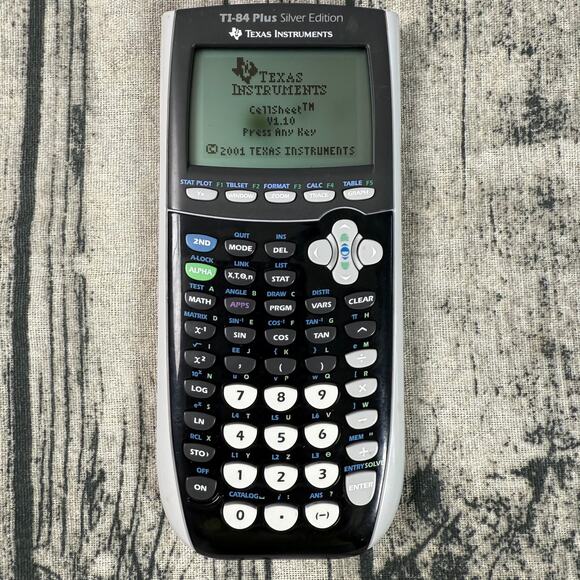 Texas Instruments TI-84 Plus Silver Edition Graphing Calculator - Tested Working - Picture 2 of 11